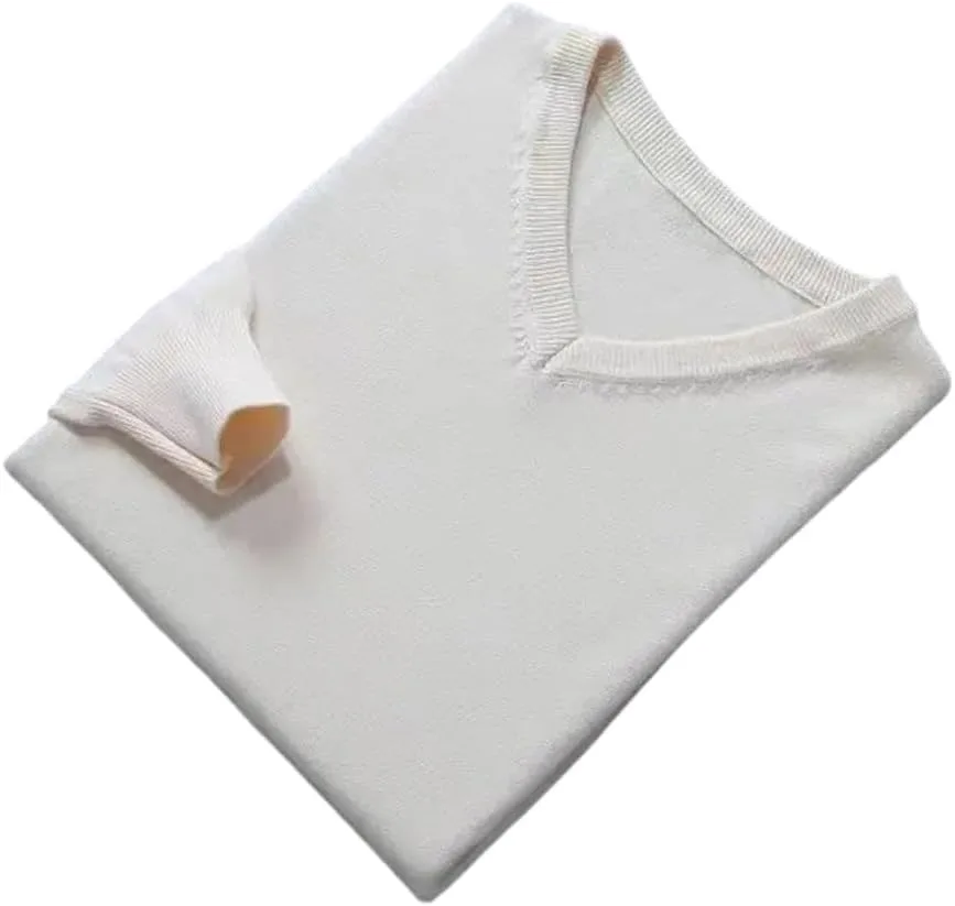 

Классический кашемировый вязаный пуловер с v-образным вырезом для мужчин