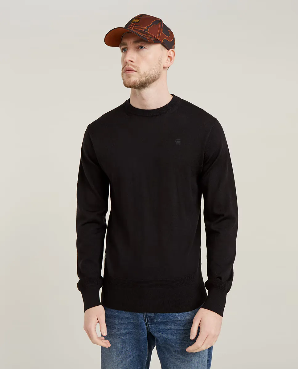 

Мужской свитер прямого кроя Premium Core G-Star Raw, черный