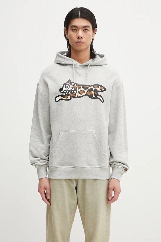 

Толстовка с капюшоном "Running Dog" (поповер, хлопок) Icecream, серый