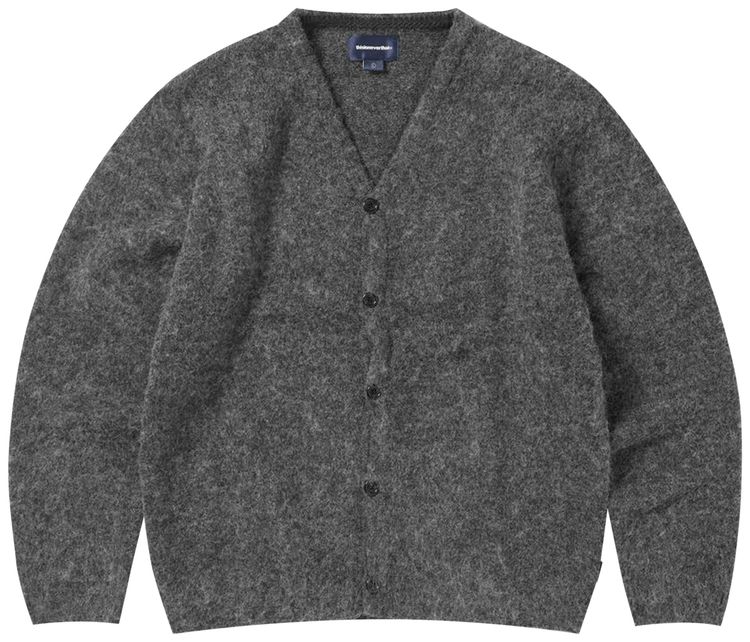 

Кардиган thisisneverthat Hairy Knit Cardigan 'Charcoal', серый