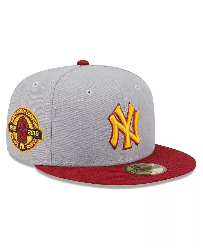 

Мужская серо-красная кепка New York Yankees World Series Champions Navy Undervisor 59Fifty New Era