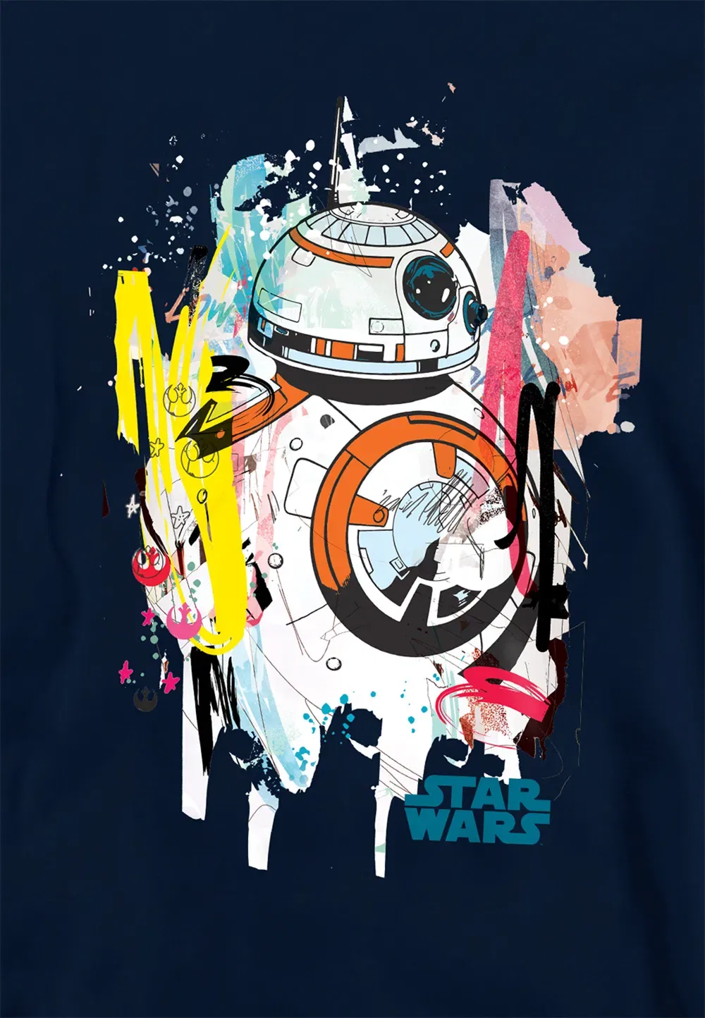 Детская толстовка с принтом BB8, Disney, темно-синий — фото 2