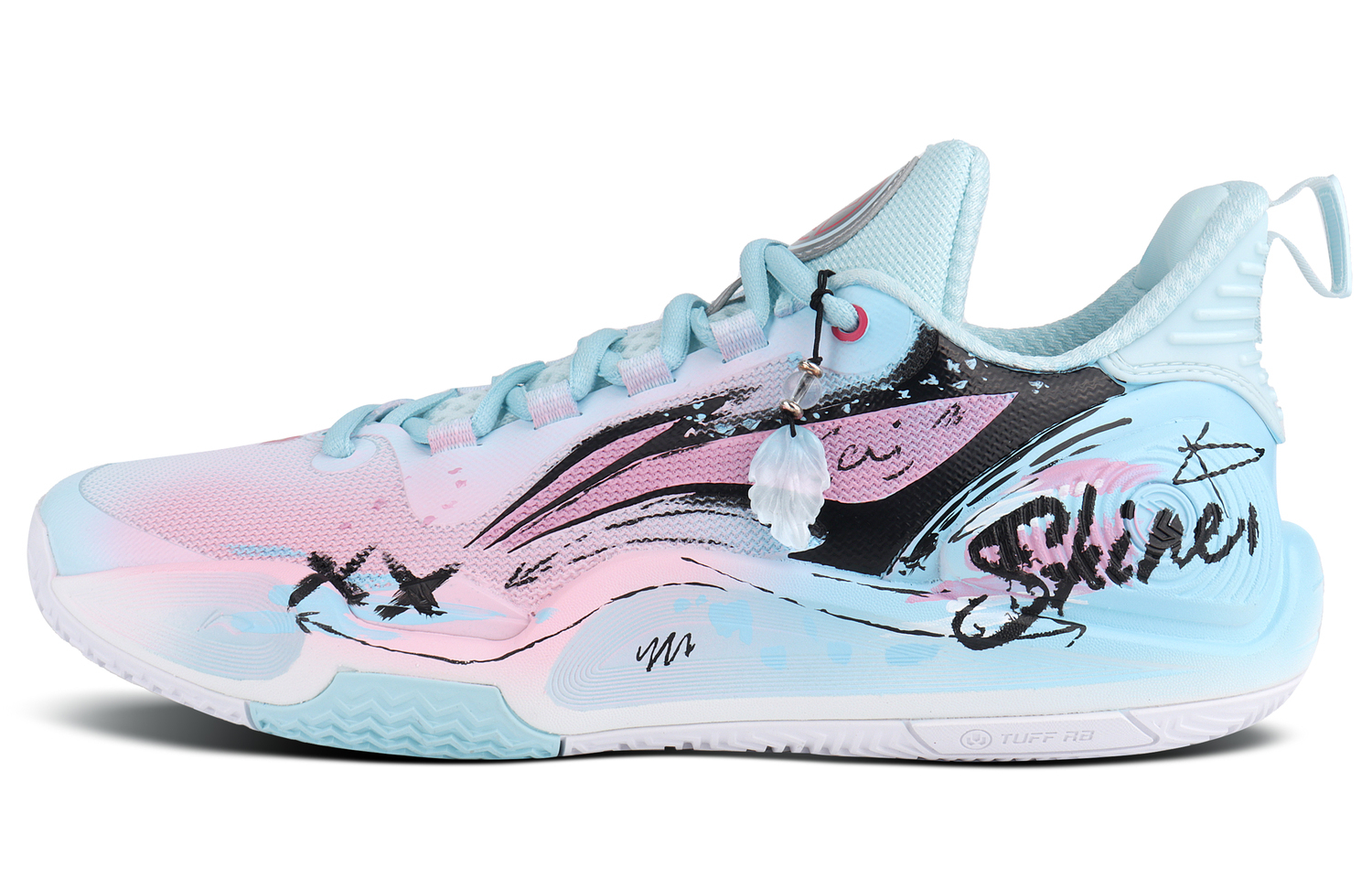 

LINING Speed 9 Shock Absorbers нескользящие износостойкие низкие баскетбольные кроссовки мужские Sky Blue