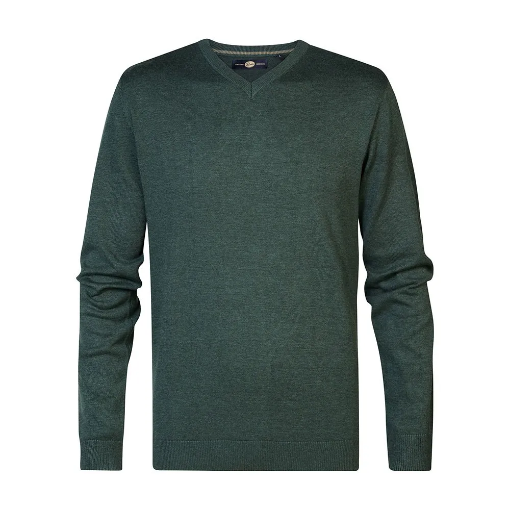 

Свитер Petrol Industries M-3040-KWV200 v neck, зеленый