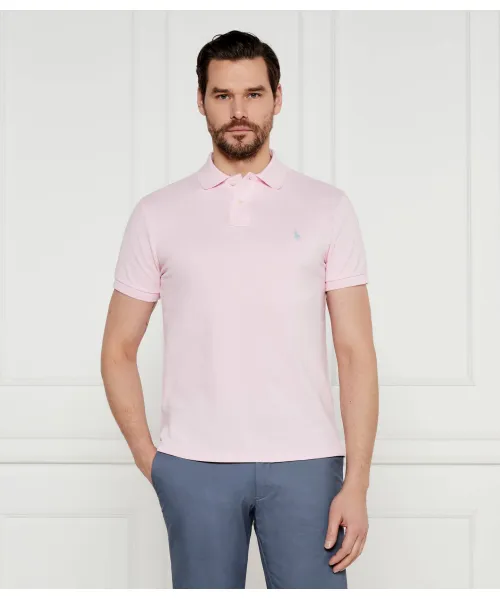 

Футболка поло Slim fit Polo Ralph Lauren, розовый