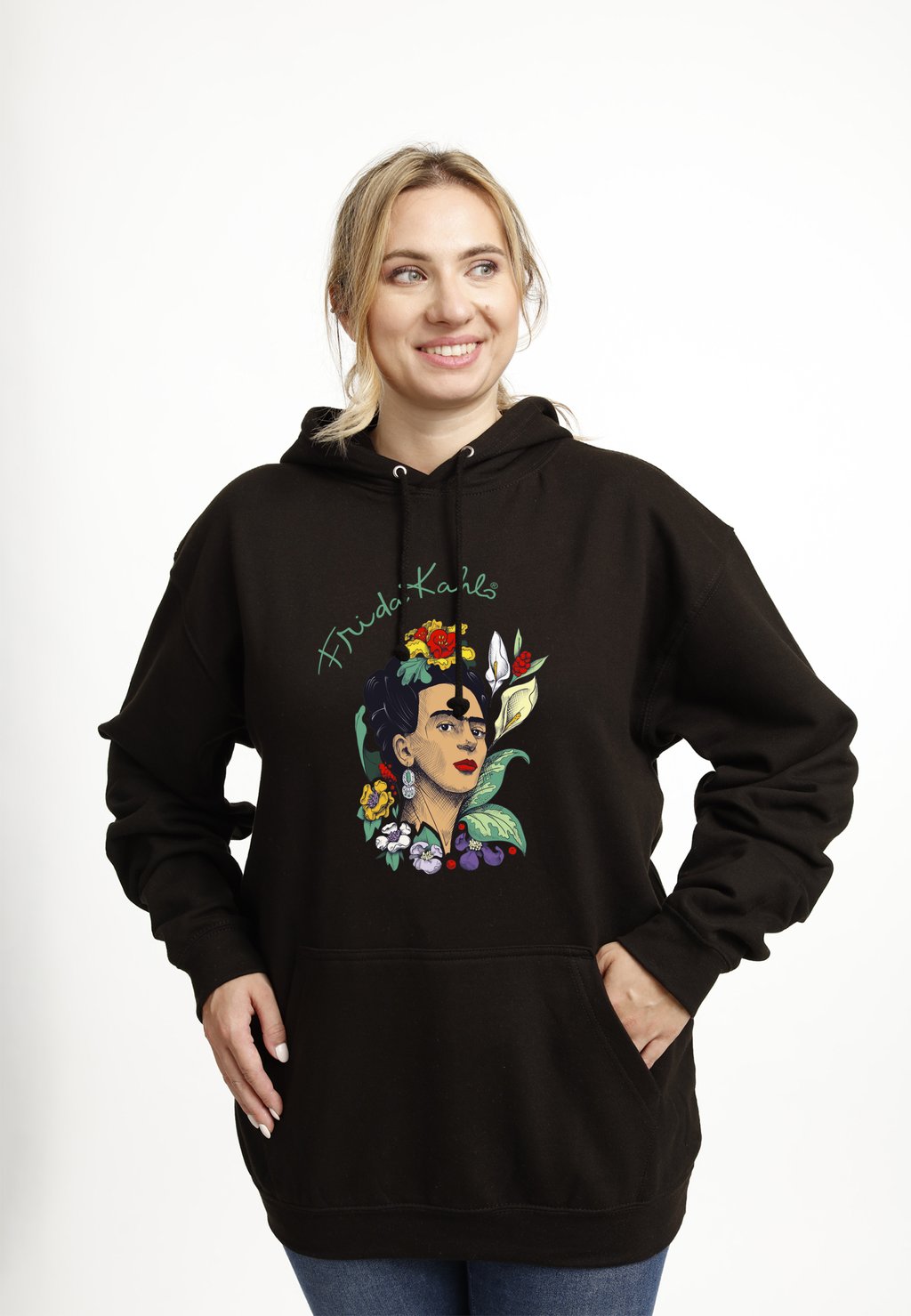 

Толстовка с капюшоном FRIDA KAHLO - FLOWERS - Sweatshirt Henry Tiger, черный