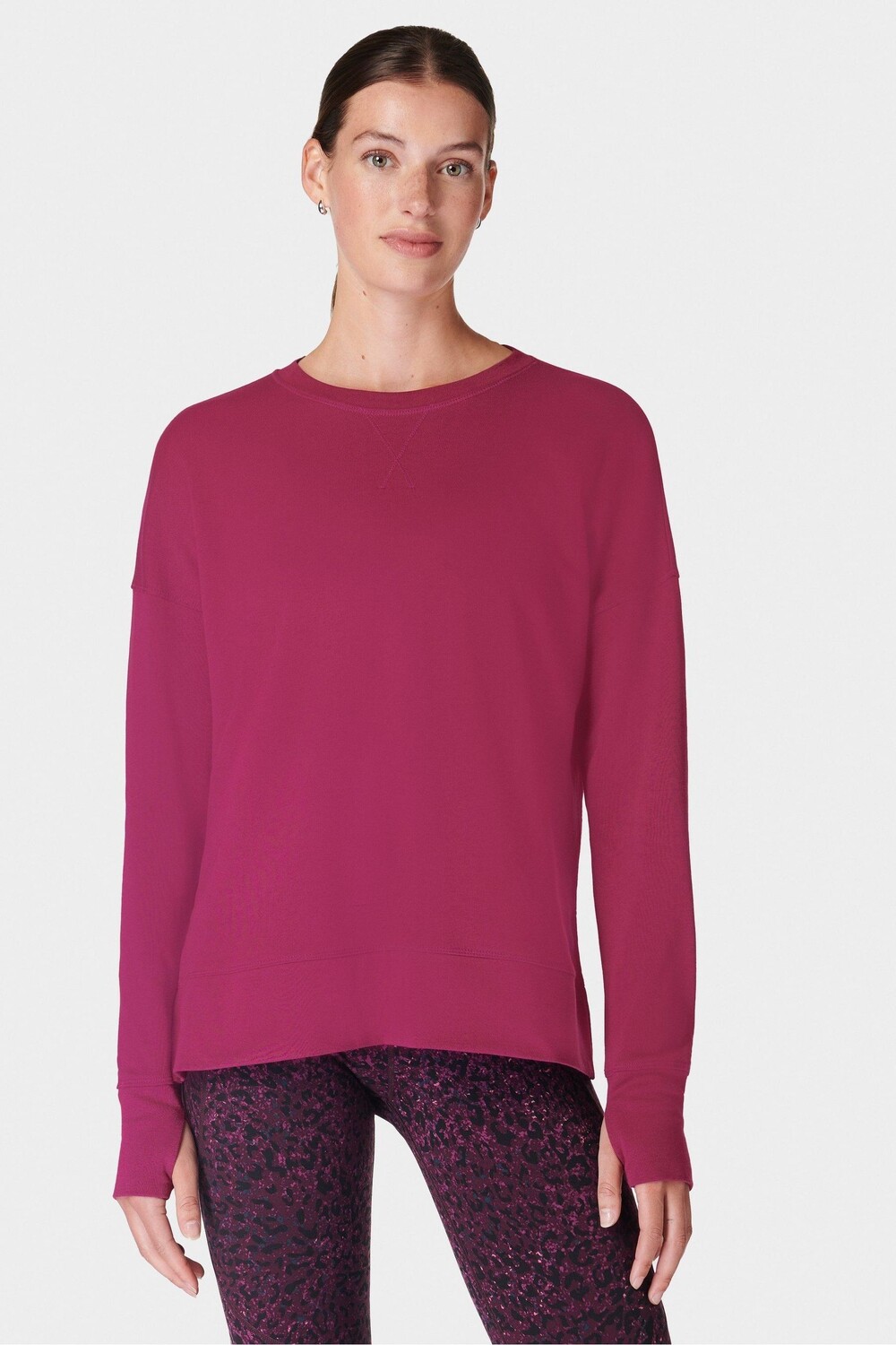 

Длинная толстовка после занятий Sweaty Betty, красный
