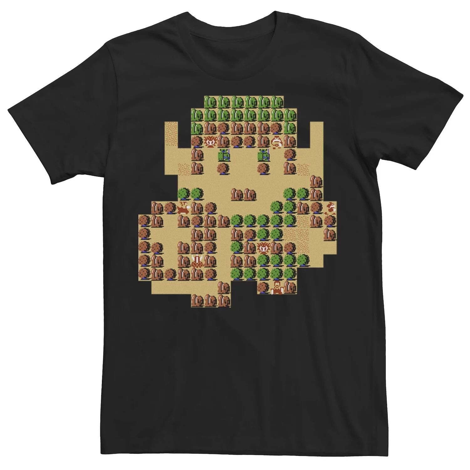 

Мужская футболка Zelda Link с 8-битной картой Licensed Character