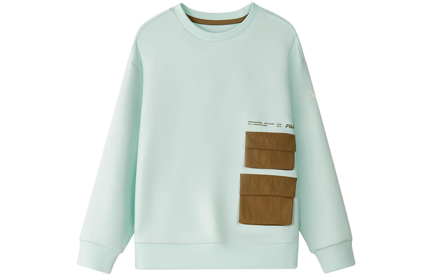Толстовка для младших школьников FILA KIDS, Лунная тень зелёный — фото 2