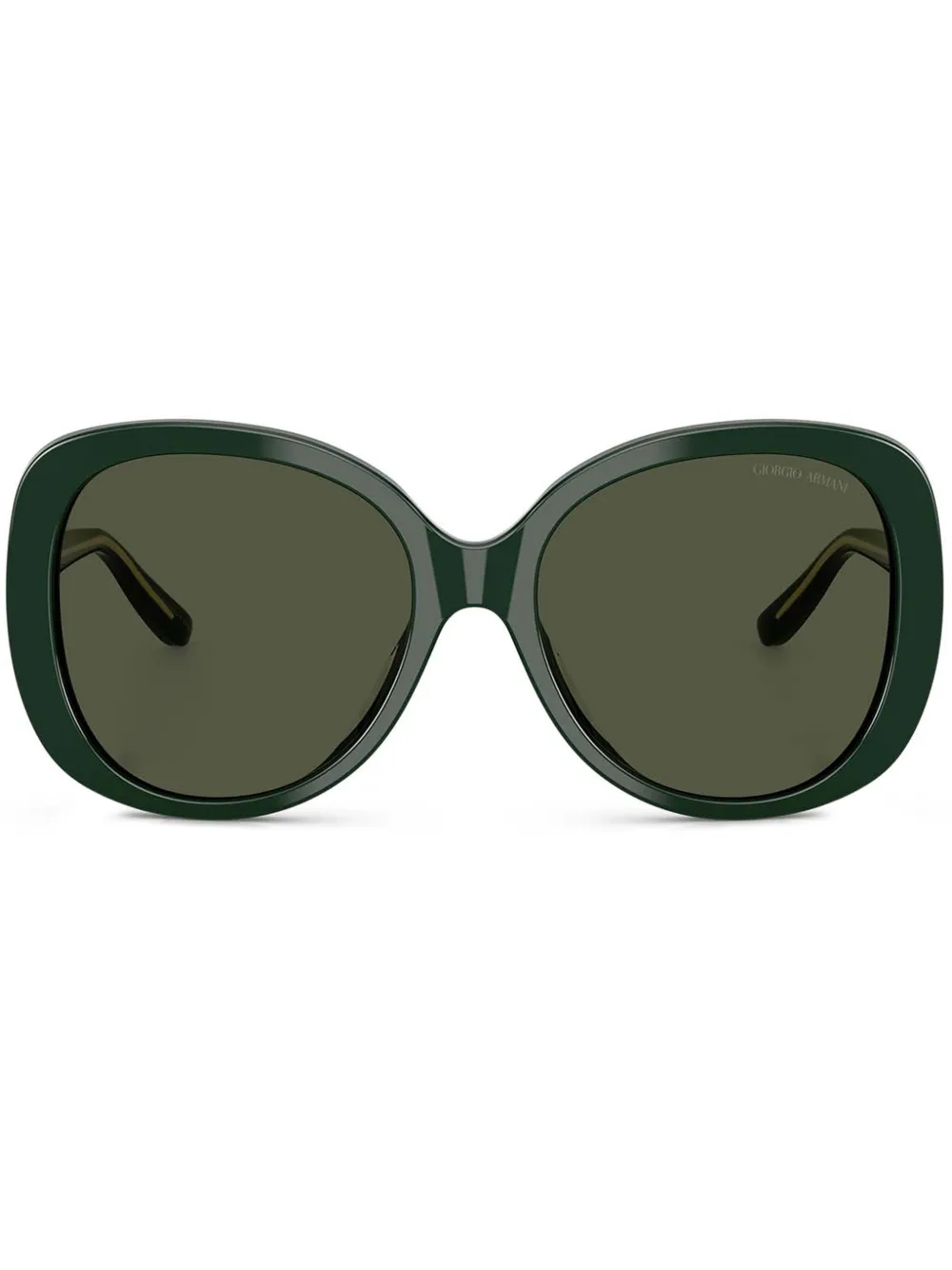 

Солнцезащитные очки в круглой оправе Giorgio Armani, зеленый