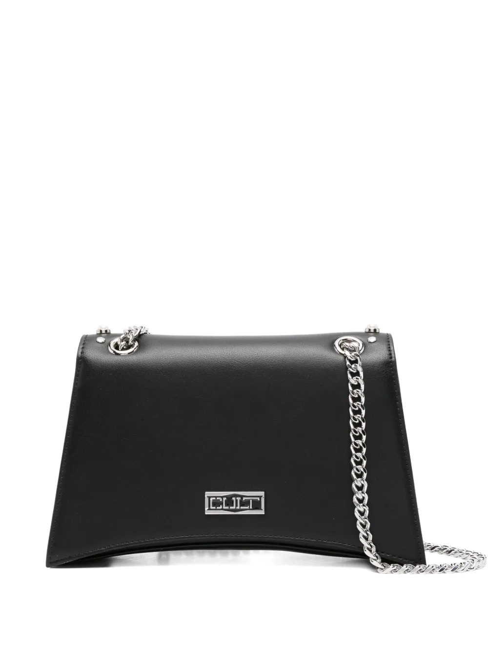 

Сумка через плечо с цепочным ремешком и украшением из жемчуга Cult, черный