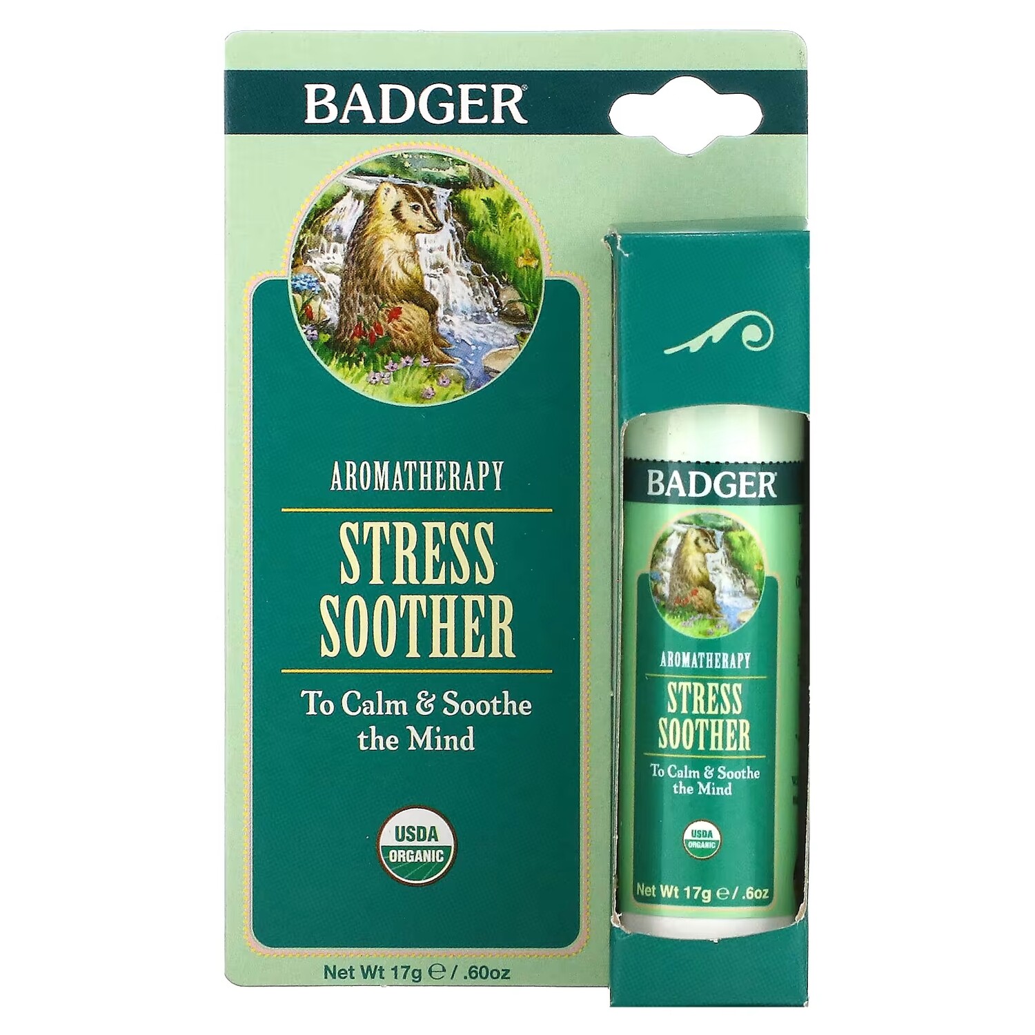 

Ароматерапевтическая пустышка Badger Company от стресса, 17 г