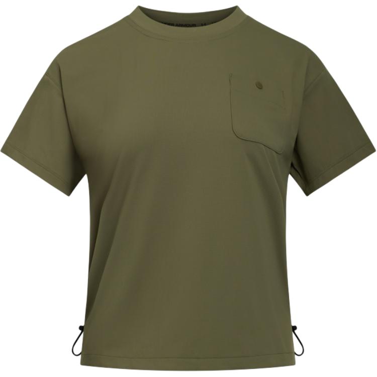 

Футболка с рукавом реглан женская quartz gray Under Armour, серый