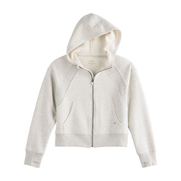 

Детская худи с молнией и швами из флиса Tek Gear, Grey Mist Heather