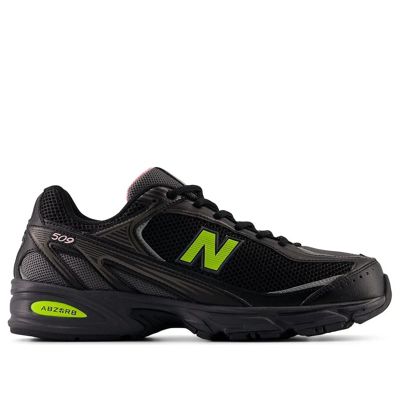 Кроссовки New Balance 509 'Black Alkaline Green' U5096WU, черный — фото 2