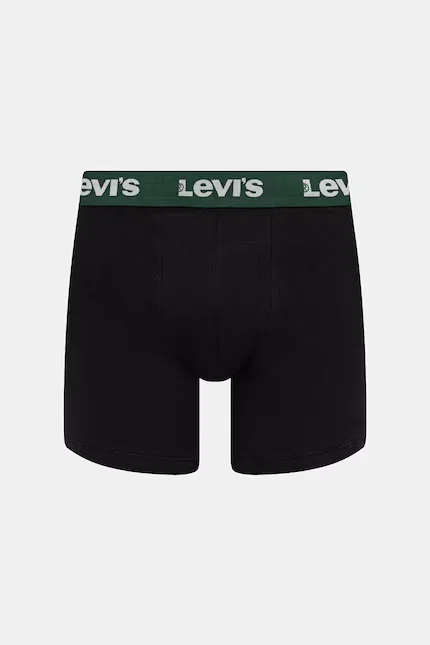 Боксеры мужские из хлопка 2 шт Levi's, зеленый — фото 3
