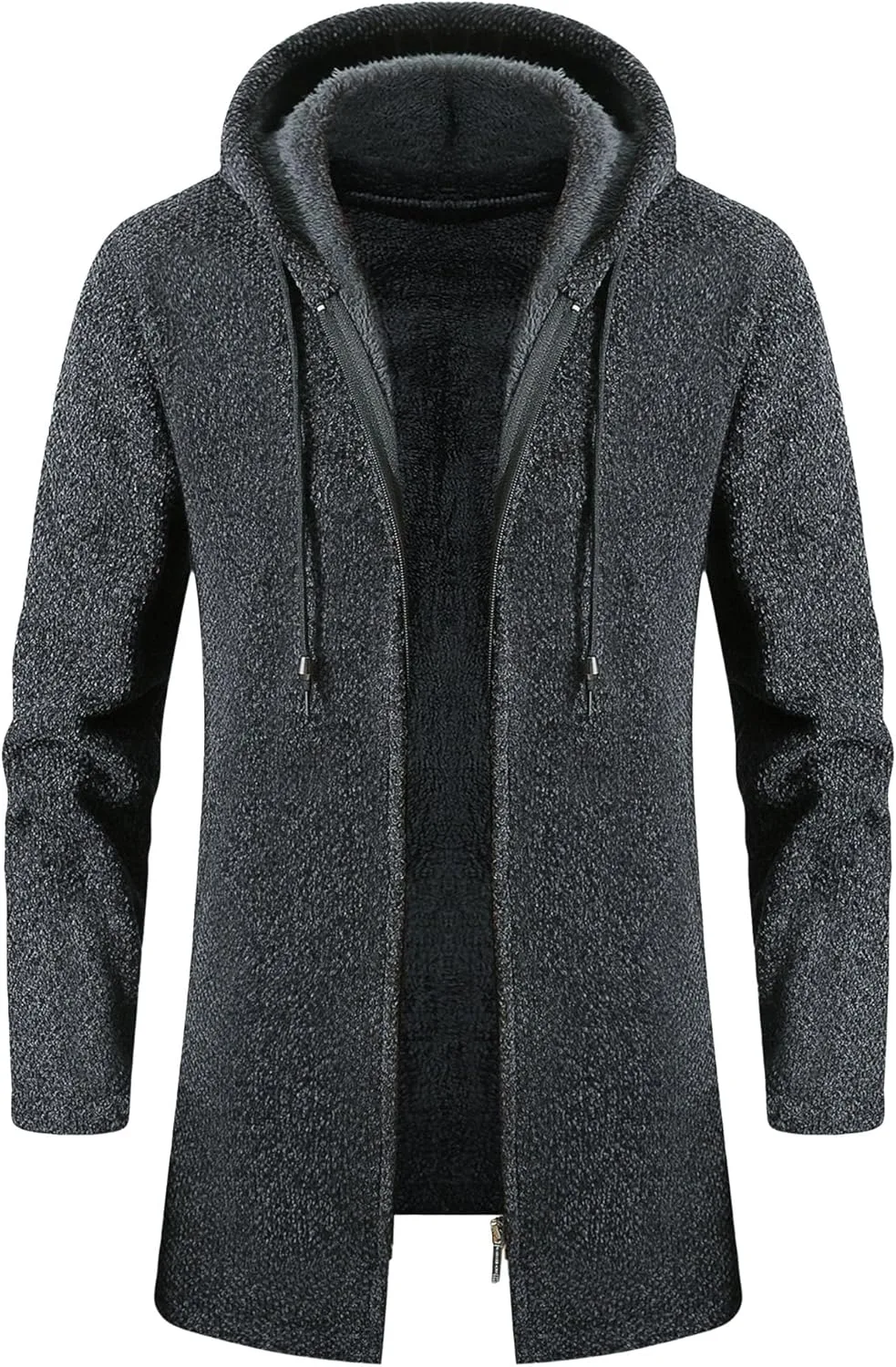 

Мужской стильный худи-свитер на молнии