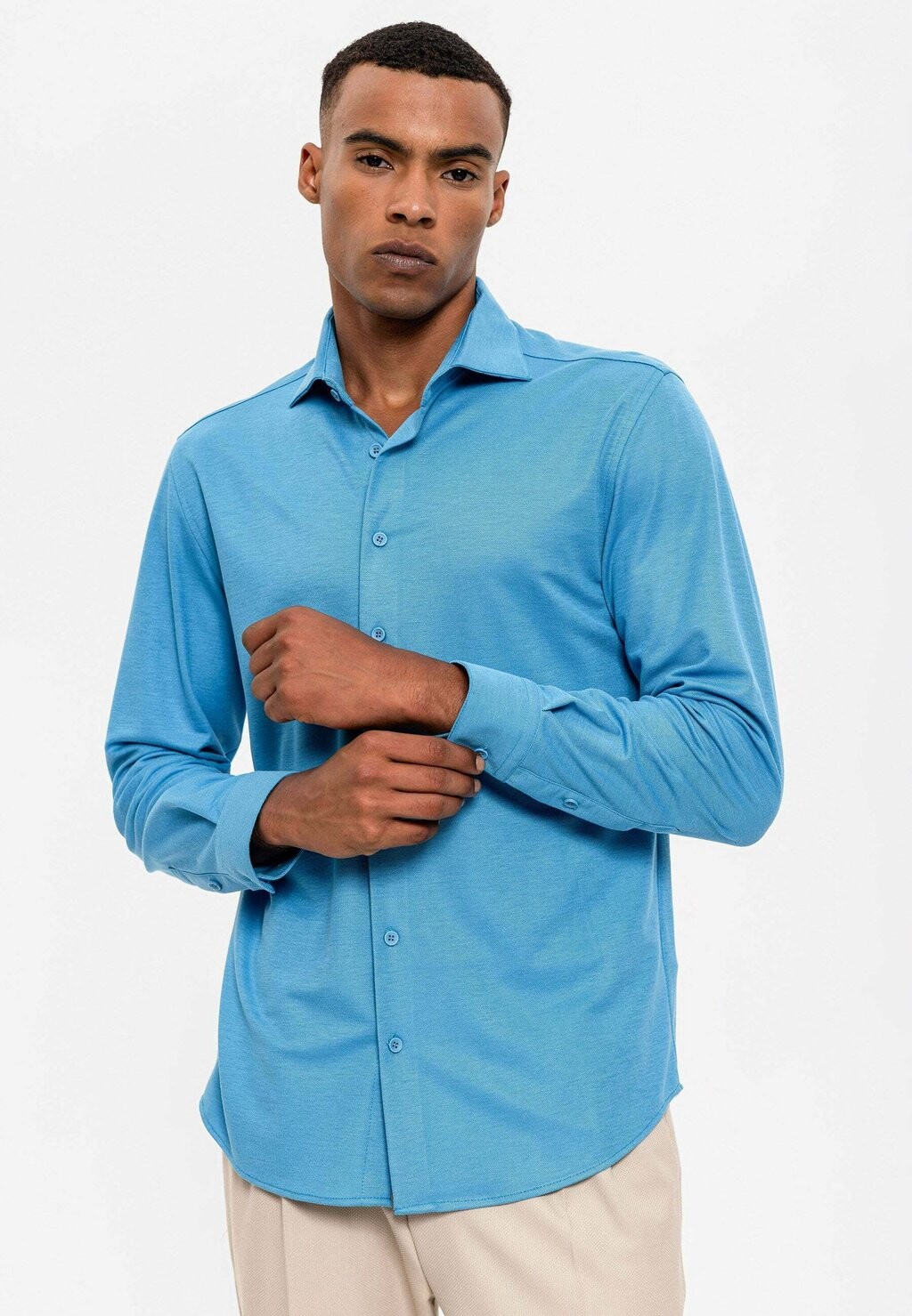 

Рубашка Kent Collar Casual Antioch, цвет sax