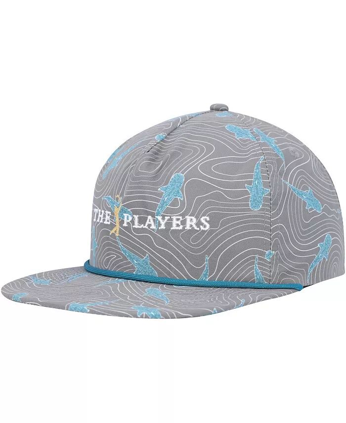 

Мужская кепка-кнопка THE PLAYERS Sharks Lurking Rope цвета древесного угля Flomotion