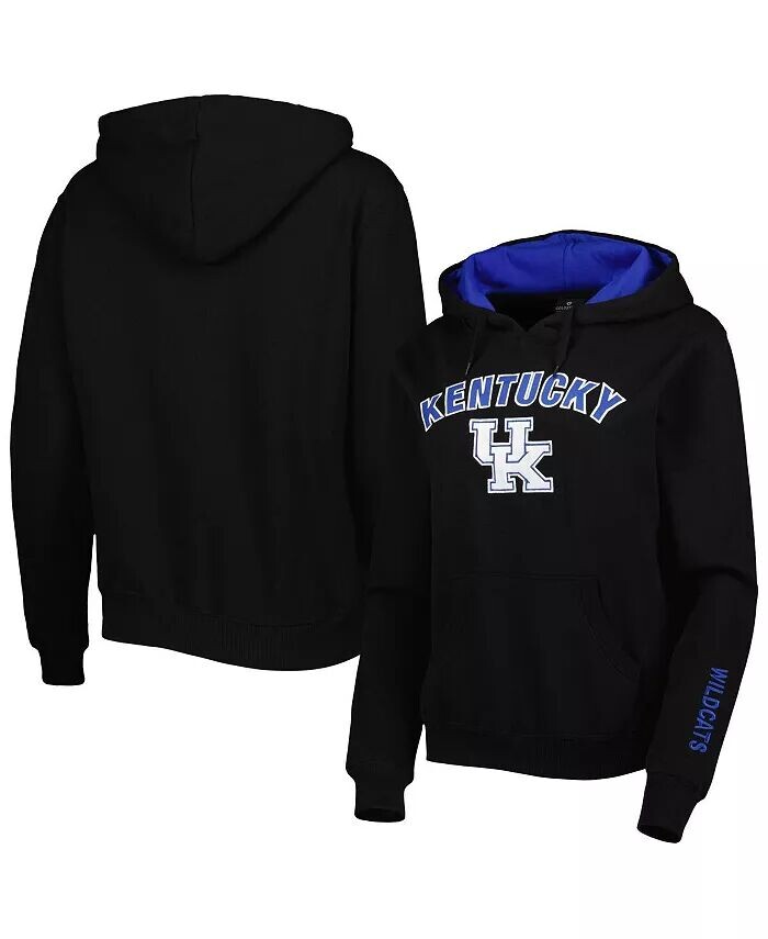 

Женский пуловер с капюшоном Kentucky Wildcats Arch & Logo Colosseum, черный