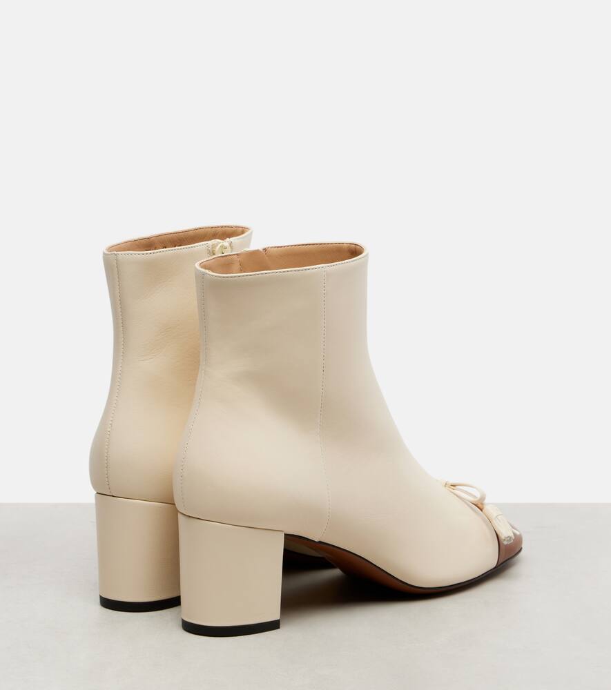 Valet Du Roi ботинки кожаные на шнуровке 60 Valentino Garavani, Butter White/Tobacco — фото 2