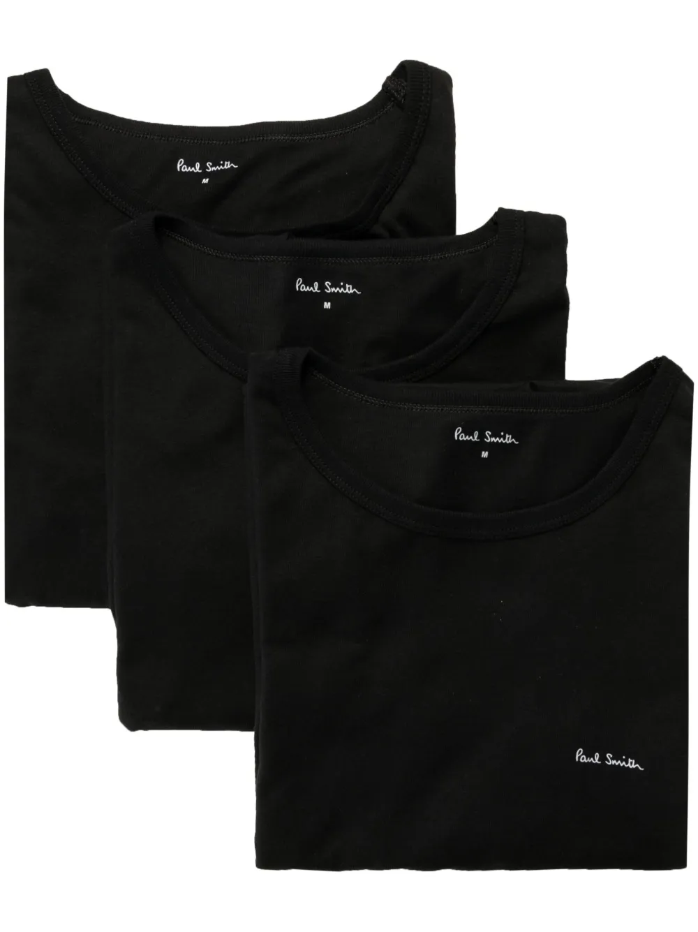 

Комплект из трех футболок с логотипом Paul Smith, черный