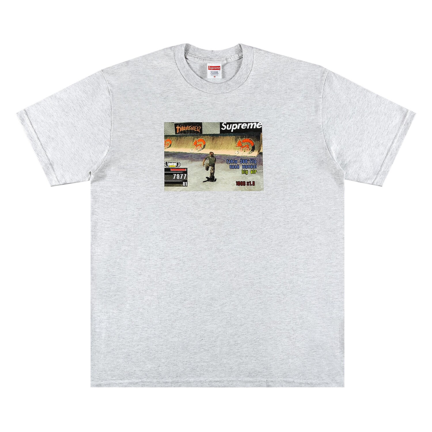 

Футболка Supreme x Thrasher Game, Пепельно-серый