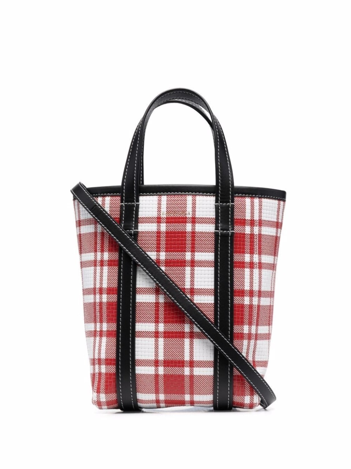 

Маленькая сумка-шопер Balenciaga Barbes North-South, красный