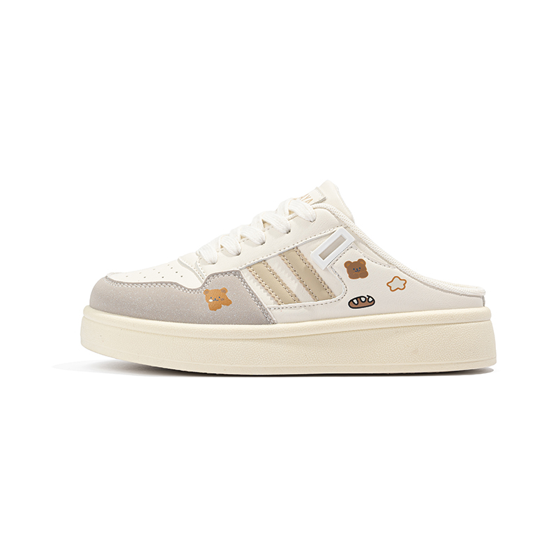 

Скользостойкая, износостойкая, дышащая детская обувь Kids Lifestyle Beige Gray для подростков Babaya, бежевый