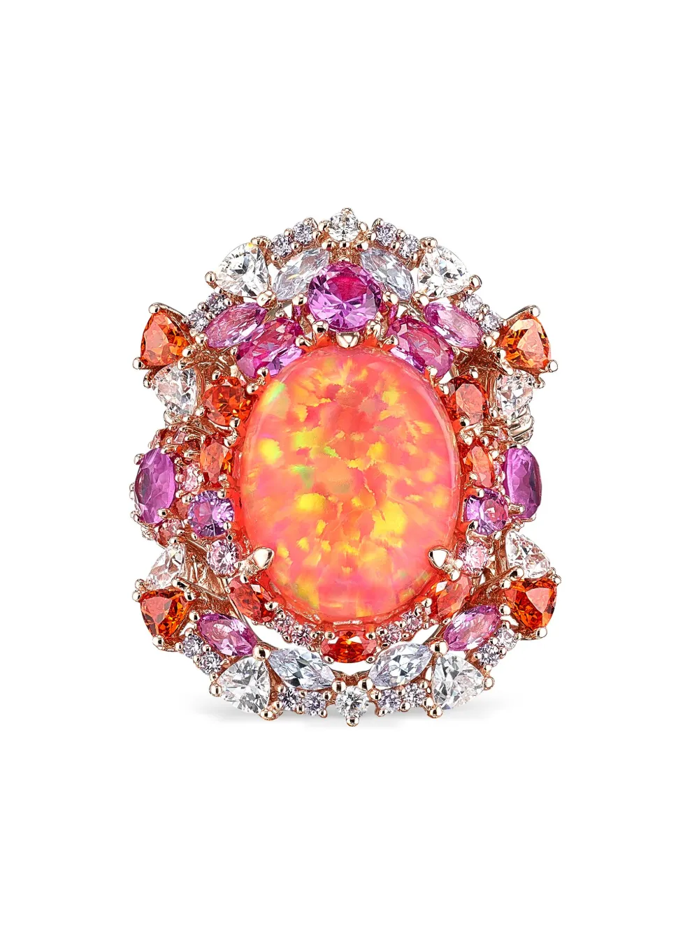 

Позолоченные серьги Coral Opal Ocean с камнями Anabela Chan, оранжевый