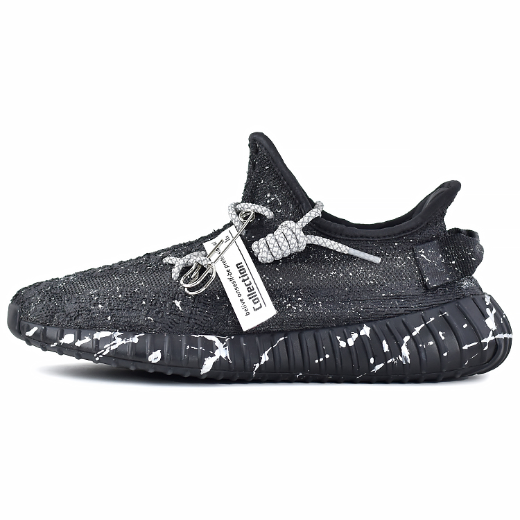 Adidas Originals Yeezy Boost 350 V2 с амортизацией, износостойкие низкие кеды унисекс черный серебристый, цвет Black Silver — фото 3