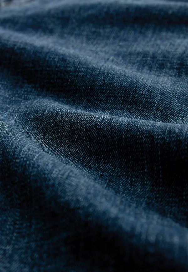 Джинсы прямого кроя со средней посадкой, классические джинсы-клеш. Next, Denim Dark Blue — фото 3