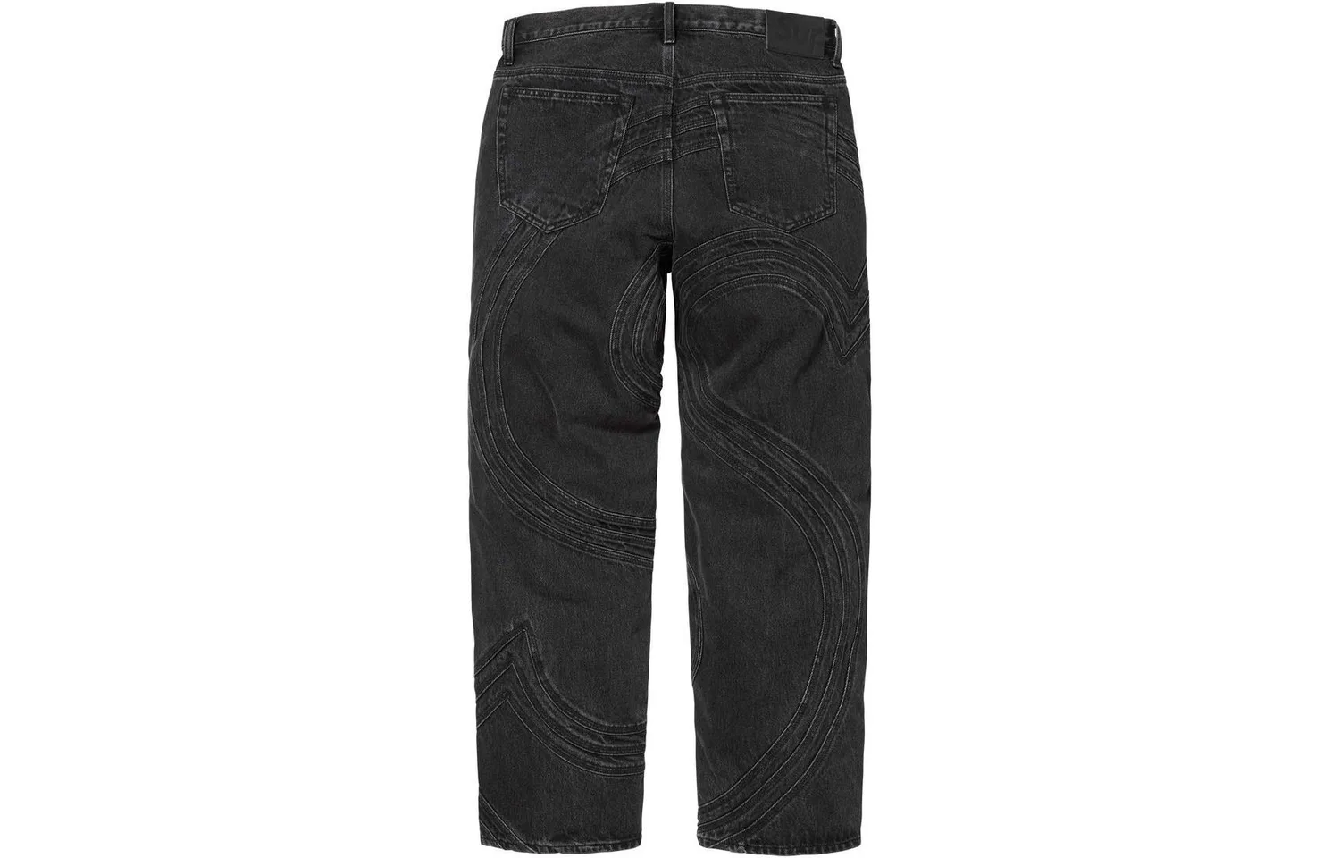 Джинсы S Logo Loose Fit Supreme, Washed Black/Washed Black — фото 4