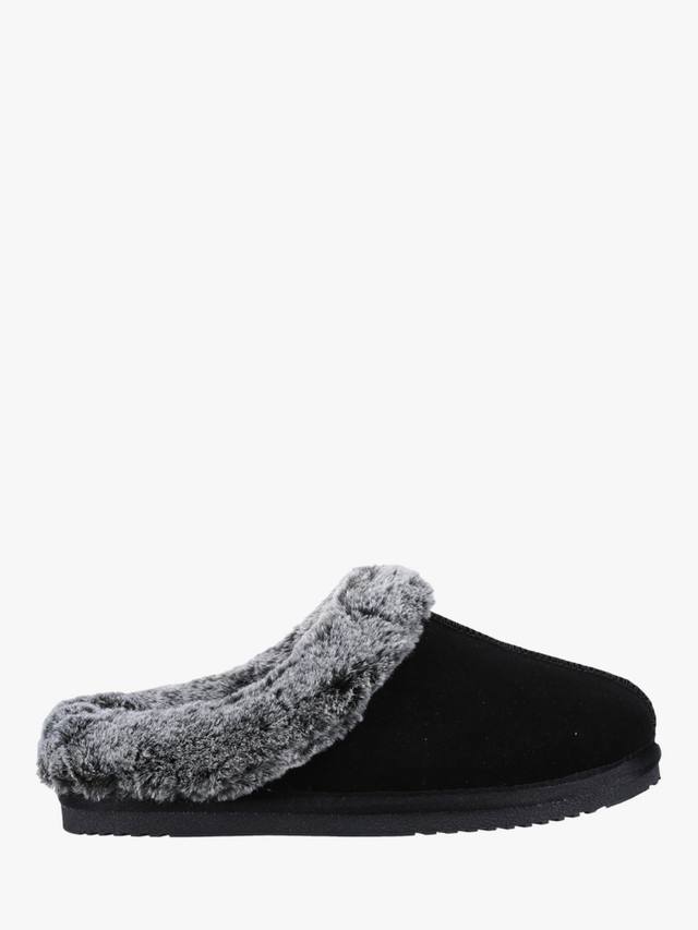 Замшевые тапочки на подкладке из искусственного меха amara Hush Puppies, черный