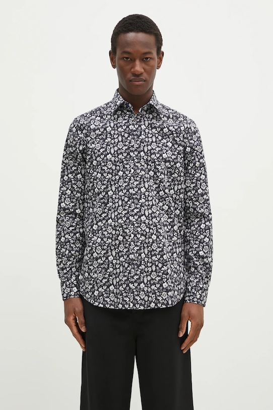 

Хлопковая рубашка Paul Smith, черный