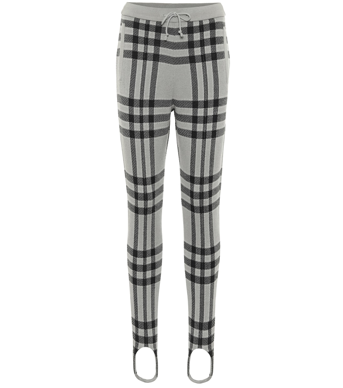 

Клетчатые шерстяные брюки со штрипками Undercover, Gray