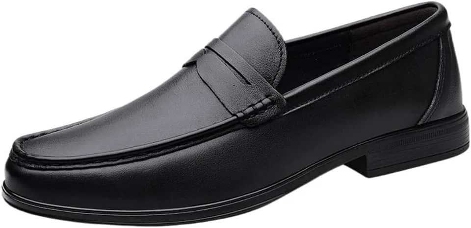 Лоферы кожаные лакированные мужские классические, Black UOPYNE