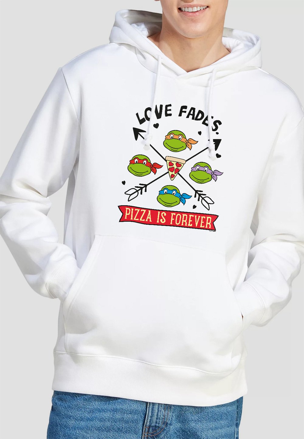 

Толстовка TMNT PIZZA IS FOREVER Cotton Soul, белый