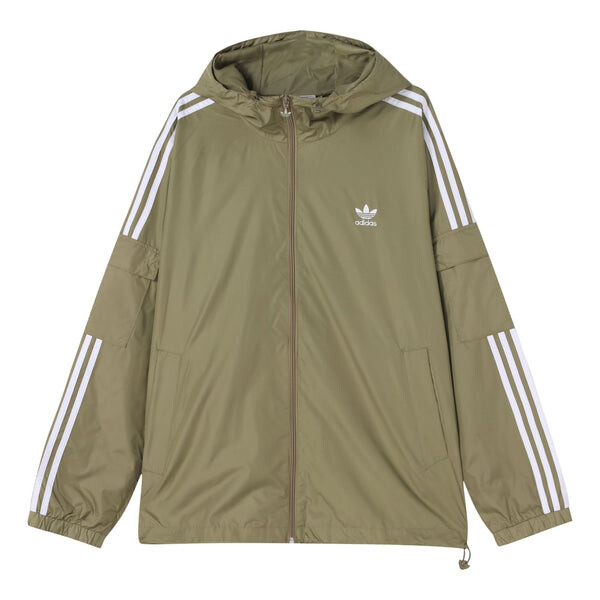 

Куртка adidas originals 3-Stripes Wb hooded track Jacket Green, зеленый
