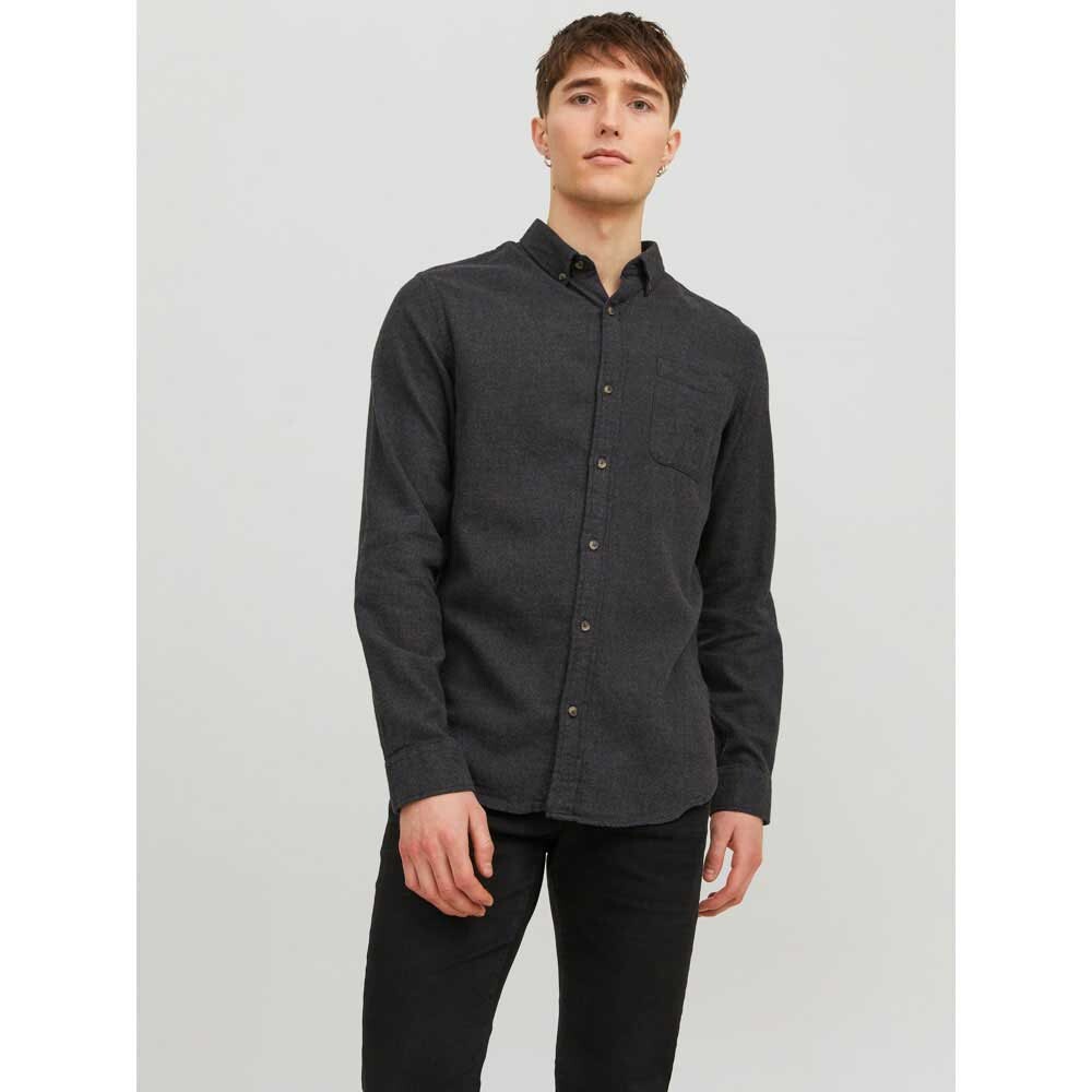 

Рубашка с длинным рукавом Jack & Jones Classic Melange, серый