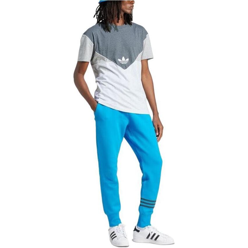 Одежда Трикотажные спортивные штаны Мужские Синие Adidas Originals, синий — фото 2