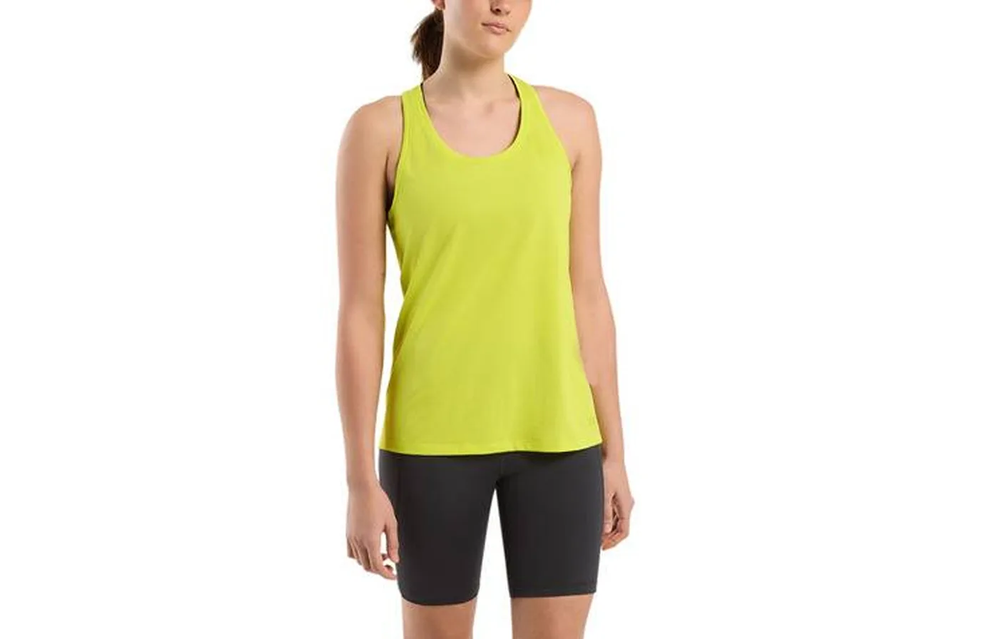 Женский топ с круглым вырезом и прямым кроем Arcteryx, Sprint Green Gray/Sprint Heather