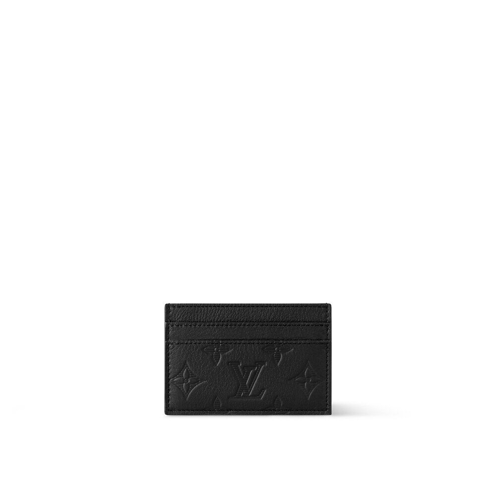 

Двойной держатель для карт Louis Vuitton, черный