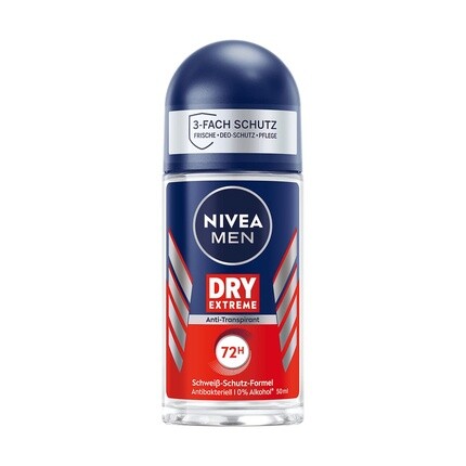 

Роликовый дезодорант Men Dry Extreme Deo 50 мл - сильный антиперспирант с высокоэффективным комплексом цинка, Nivea