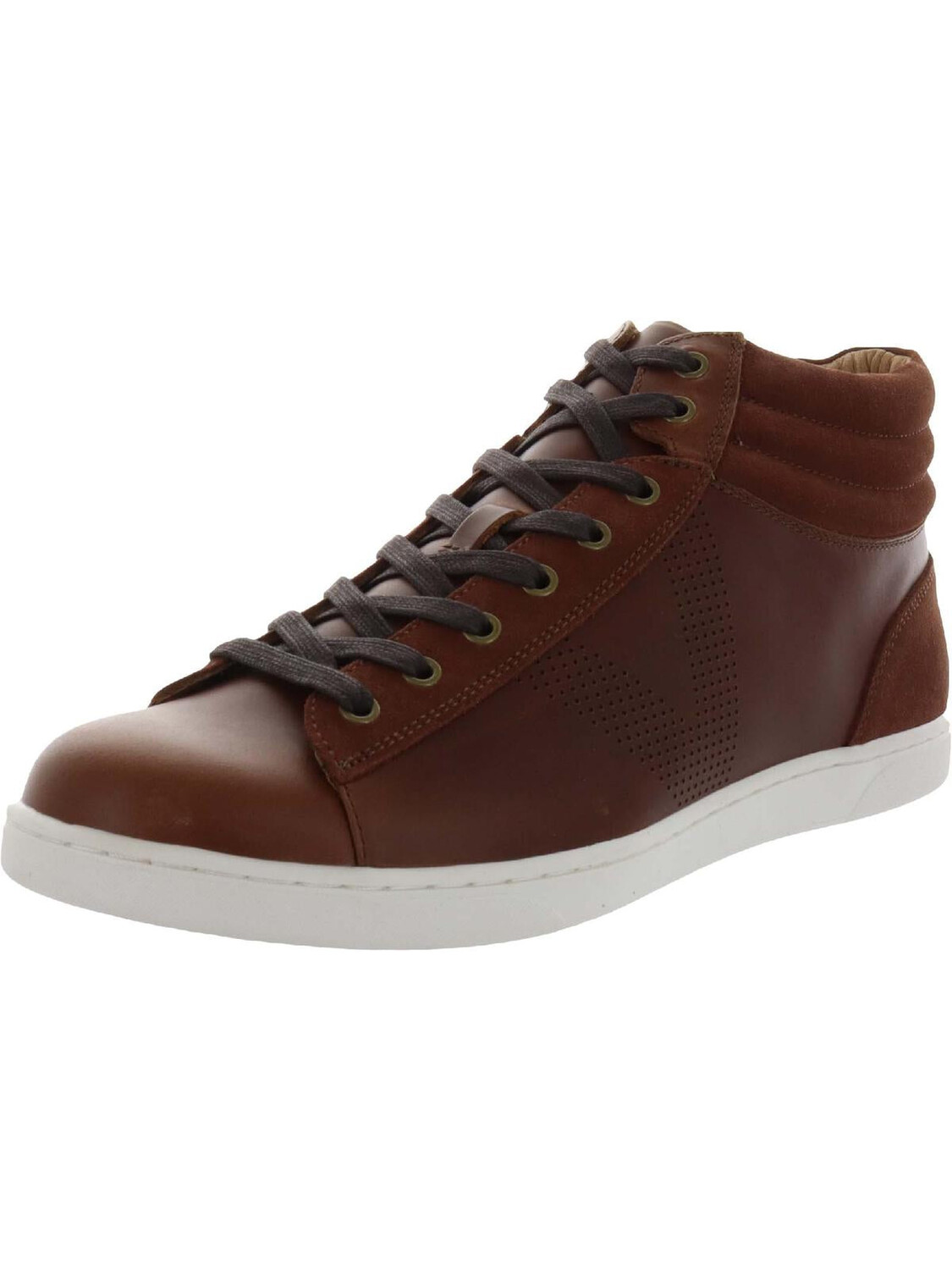 

Мужские кожаные спортивные высокие кроссовки Malcom Vionic, цвет Dark Brown