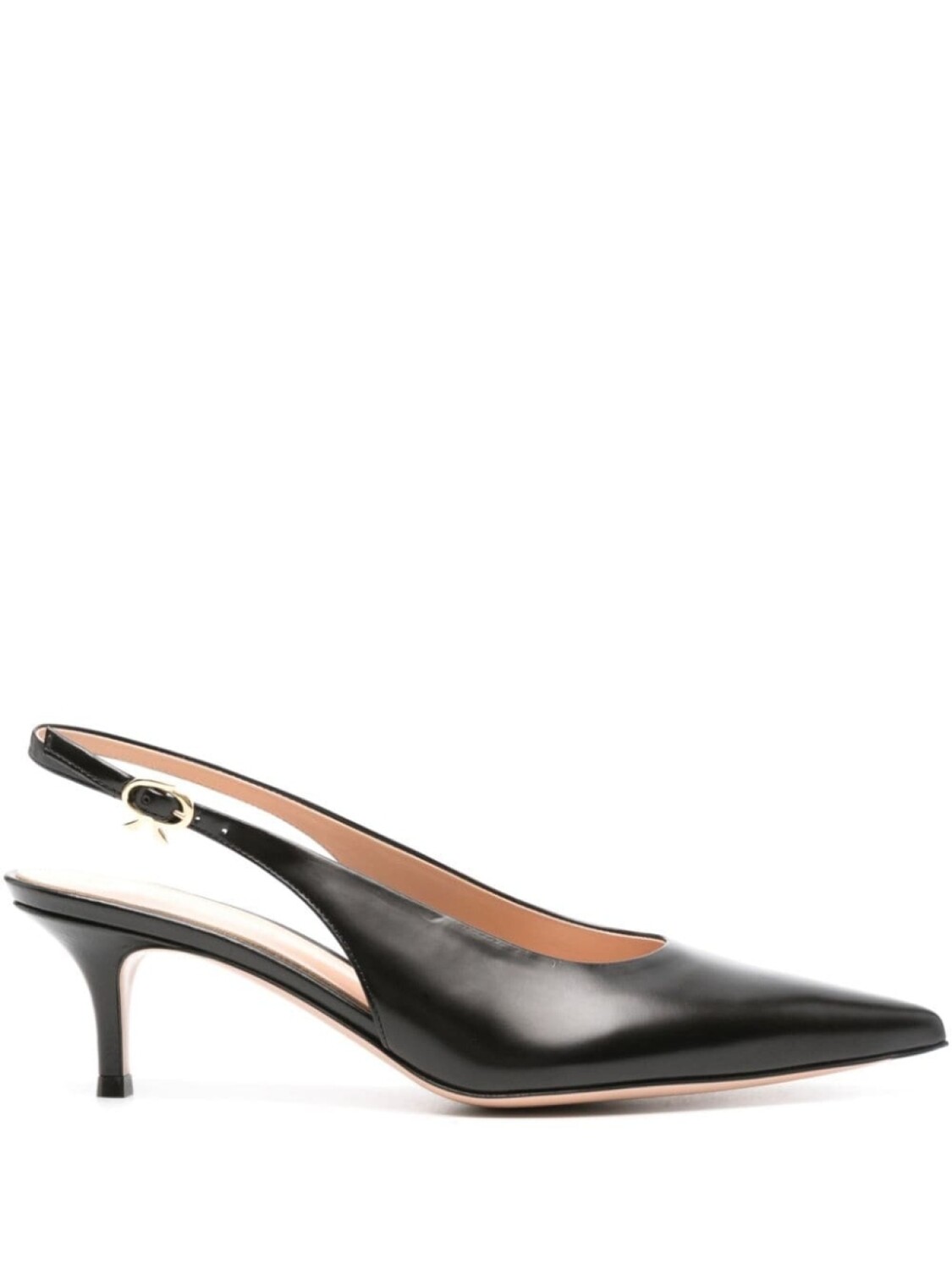 Gianvito Rossi туфли Robbie 55 с ремешком на пятке, черный