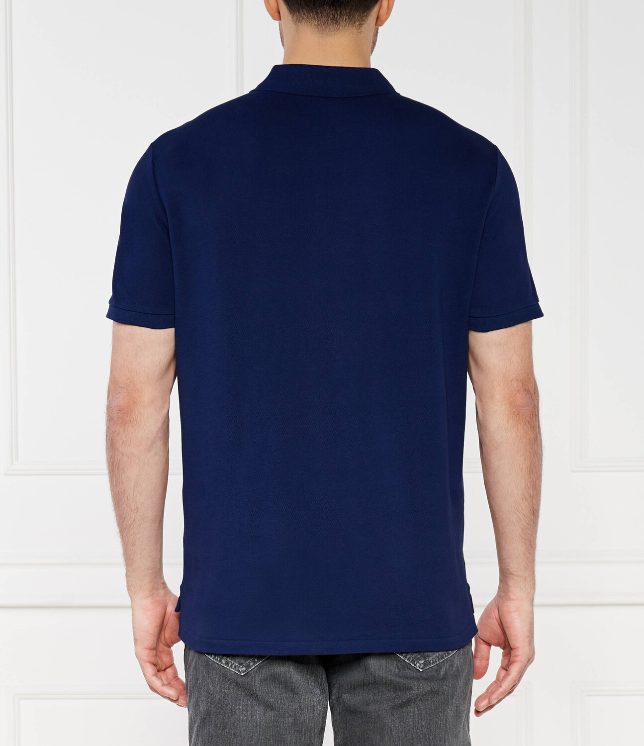 Поло POLO RALPH LAUREN Custom fit, темно-синий — фото 4