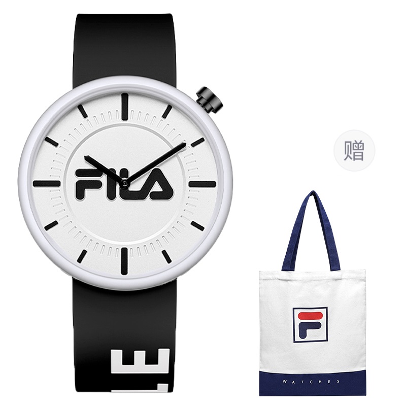 

FILA Часы Wrist Watch Quartz Movement Silicone Strap White Dial Unisex