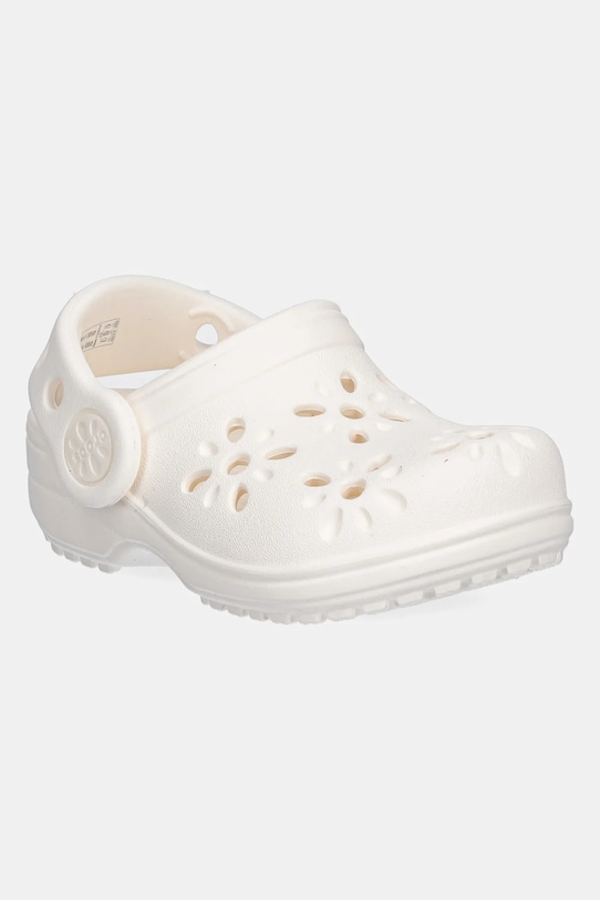 

Классические детские сабо с цветочным принтом и ажурными вырезами Crocs, бежевый