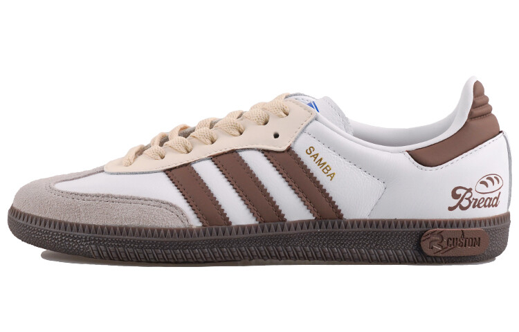Кроссовки adidas originals Samba Series Skateboarding Shoes Unisex Low-top White, коричневый